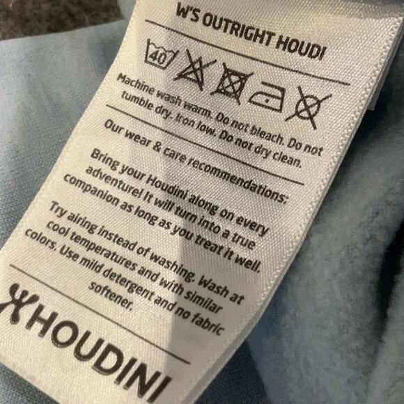 Houdini Sportswear W's Outright Houdi Zip Up Long Sleeve Hoodie Hood Jacket Coat - Picture 6 of 6